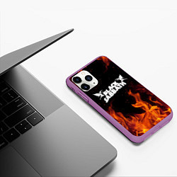 Чехол iPhone 11 Pro матовый Black Sabbath, цвет: 3D-фиолетовый — фото 2