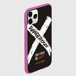 Чехол iPhone 11 Pro матовый Off-White: Dangerous, цвет: 3D-фиолетовый — фото 2