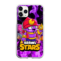 Чехол iPhone 11 Pro матовый BRAWL STARS GENE, цвет: 3D-белый