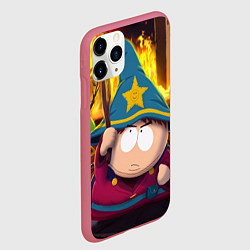 Чехол iPhone 11 Pro матовый ЮЖНЫЙ ПАРК, цвет: 3D-малиновый — фото 2