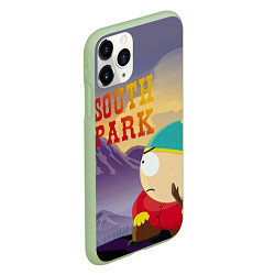 Чехол iPhone 11 Pro матовый South Park Картмен, цвет: 3D-салатовый — фото 2