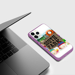 Чехол iPhone 11 Pro матовый ЮЖНЫЙ ПАРК, цвет: 3D-фиолетовый — фото 2