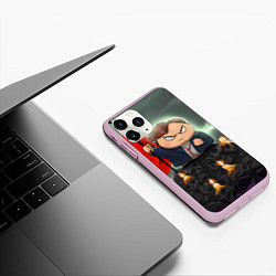 Чехол iPhone 11 Pro матовый Eric Cartman, цвет: 3D-розовый — фото 2