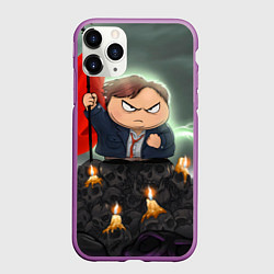 Чехол iPhone 11 Pro матовый Eric Cartman, цвет: 3D-фиолетовый