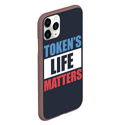 Чехол iPhone 11 Pro матовый TOKENS LIFE MATTERS, цвет: 3D-коричневый — фото 2