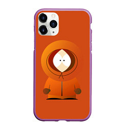 Чехол iPhone 11 Pro матовый ЮЖНЫЙ ПАРК, цвет: 3D-фиолетовый