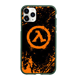 Чехол iPhone 11 Pro матовый HALF-LIFE, цвет: 3D-темно-зеленый