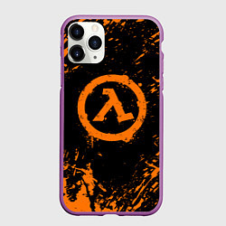 Чехол iPhone 11 Pro матовый HALF-LIFE, цвет: 3D-фиолетовый