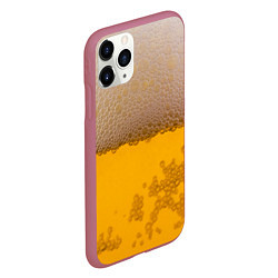 Чехол iPhone 11 Pro матовый Пиво, цвет: 3D-малиновый — фото 2