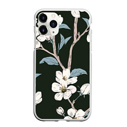 Чехол iPhone 11 Pro матовый САКУРА, цвет: 3D-белый
