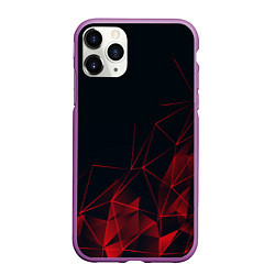 Чехол iPhone 11 Pro матовый RED STRIPES