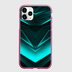 Чехол iPhone 11 Pro матовый NEON GEOMETRY STRIPES