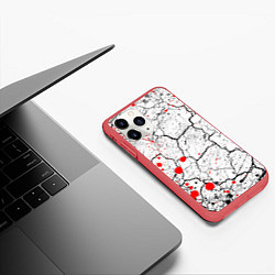 Чехол iPhone 11 Pro матовый КРОВАВЫЙ ГРАНЖ, цвет: 3D-красный — фото 2