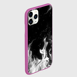Чехол iPhone 11 Pro матовый БЕЛЫЙ ОГОНЬ, цвет: 3D-фиолетовый — фото 2