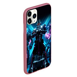 Чехол iPhone 11 Pro матовый FORTNITE, цвет: 3D-малиновый — фото 2
