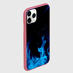 Чехол iPhone 11 Pro матовый СИНИЙ ОГОНЬ, цвет: 3D-малиновый — фото 2