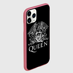 Чехол iPhone 11 Pro матовый QUEEN, цвет: 3D-малиновый — фото 2