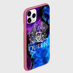 Чехол iPhone 11 Pro матовый QUEEN, цвет: 3D-малиновый — фото 2