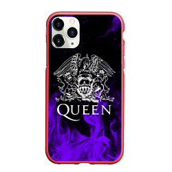 Чехол iPhone 11 Pro матовый QUEEN, цвет: 3D-красный