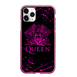 Чехол iPhone 11 Pro матовый QUEEN, цвет: 3D-малиновый