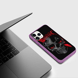 Чехол iPhone 11 Pro матовый Bullet For My Valentine, цвет: 3D-фиолетовый — фото 2