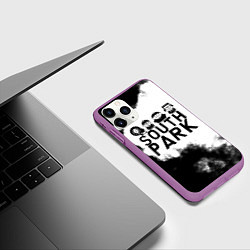 Чехол iPhone 11 Pro матовый South Park, цвет: 3D-фиолетовый — фото 2