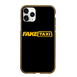 Чехол iPhone 11 Pro матовый Fake Taxi, цвет: 3D-коричневый