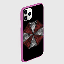 Чехол iPhone 11 Pro матовый Umbrella Corporation, цвет: 3D-фиолетовый — фото 2
