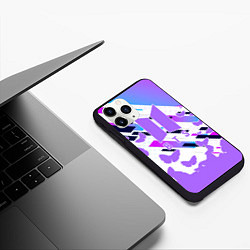 Чехол iPhone 11 Pro матовый BTS, цвет: 3D-черный — фото 2