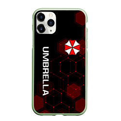 Чехол iPhone 11 Pro матовый UMBRELLA CORP, цвет: 3D-салатовый