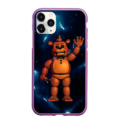 Чехол iPhone 11 Pro матовый Five Nights At Freddys, цвет: 3D-фиолетовый