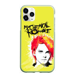 Чехол iPhone 11 Pro матовый My Chemical Romance, цвет: 3D-салатовый