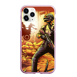 Чехол iPhone 11 Pro матовый PUBG спина