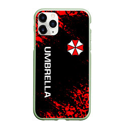 Чехол iPhone 11 Pro матовый UMBRELLA CORP, цвет: 3D-салатовый