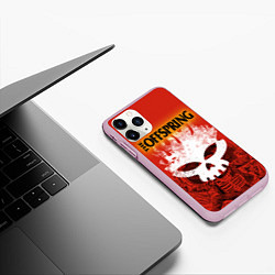 Чехол iPhone 11 Pro матовый The Offspring, цвет: 3D-розовый — фото 2