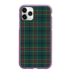 Чехол iPhone 11 Pro матовый Шотландка, цвет: 3D-фиолетовый
