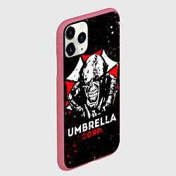 Чехол iPhone 11 Pro матовый RESIDENT EVIL 3, цвет: 3D-малиновый — фото 2