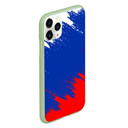 Чехол iPhone 11 Pro матовый РОССИЯ ТРИКОЛОР, цвет: 3D-салатовый — фото 2