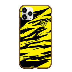 Чехол iPhone 11 Pro матовый FC Borussia, цвет: 3D-коричневый