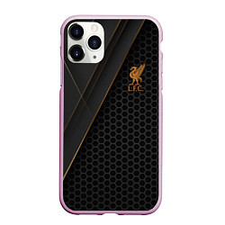 Чехол iPhone 11 Pro матовый Liverpool FC, цвет: 3D-розовый