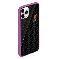 Чехол iPhone 11 Pro матовый Liverpool FC, цвет: 3D-фиолетовый — фото 2