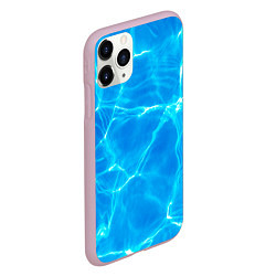 Чехол iPhone 11 Pro матовый Вода, цвет: 3D-розовый — фото 2