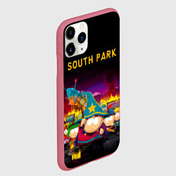 Чехол iPhone 11 Pro матовый Южный Парк, цвет: 3D-малиновый — фото 2