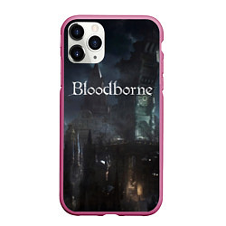 Чехол iPhone 11 Pro матовый Bloodborne, цвет: 3D-малиновый