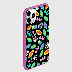 Чехол iPhone 11 Pro матовый Очень странные дела, цвет: 3D-фиолетовый — фото 2