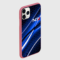 Чехол iPhone 11 Pro матовый MASS EFFECT N7, цвет: 3D-малиновый — фото 2