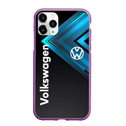 Чехол iPhone 11 Pro матовый Volkswagen, цвет: 3D-фиолетовый