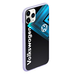 Чехол iPhone 11 Pro матовый Volkswagen, цвет: 3D-светло-сиреневый — фото 2