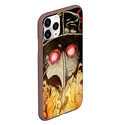 Чехол iPhone 11 Pro матовый Чумной доктор Мор, цвет: 3D-коричневый — фото 2