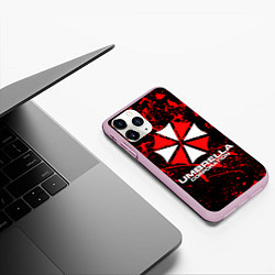 Чехол iPhone 11 Pro матовый Umbrella Corporation, цвет: 3D-розовый — фото 2